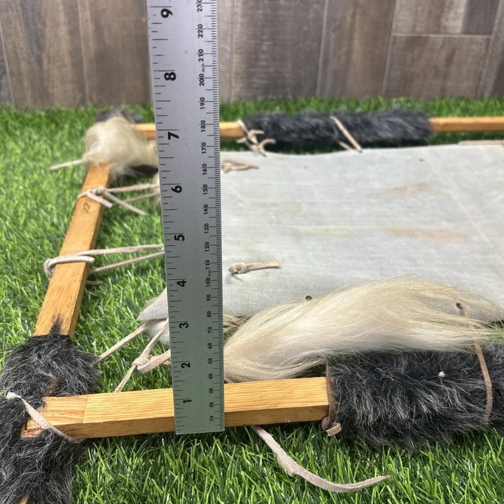 Native American Western Wall Hanging Buckskin Horsehair